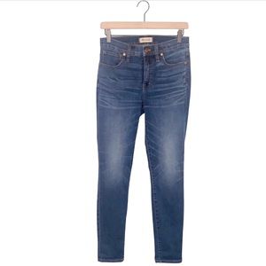 Madewell 9" High-Rise Blue Skinny Jeans